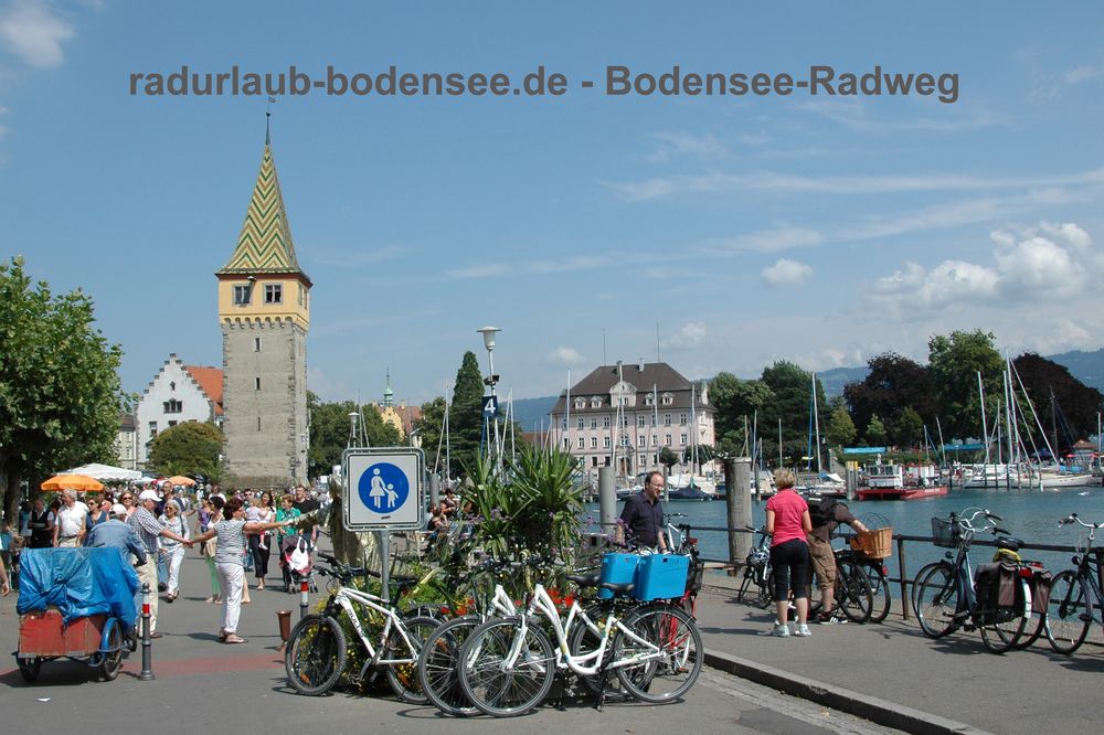 Radurlaub Bodensee - Bodenseeradweg in Lindau