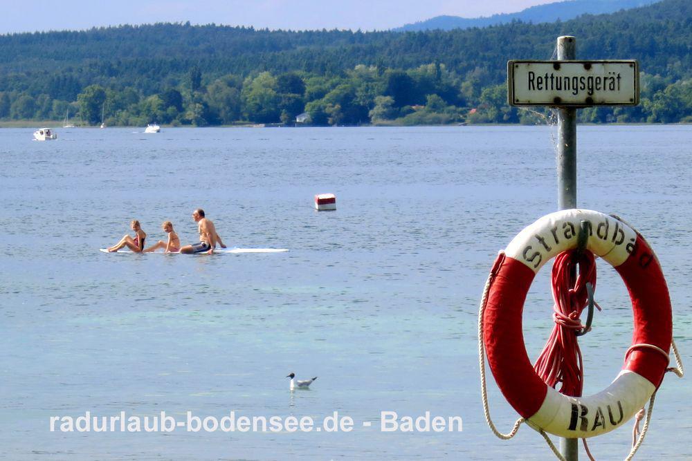 Radurlaub am Bodensee  - Baden im Bodensee